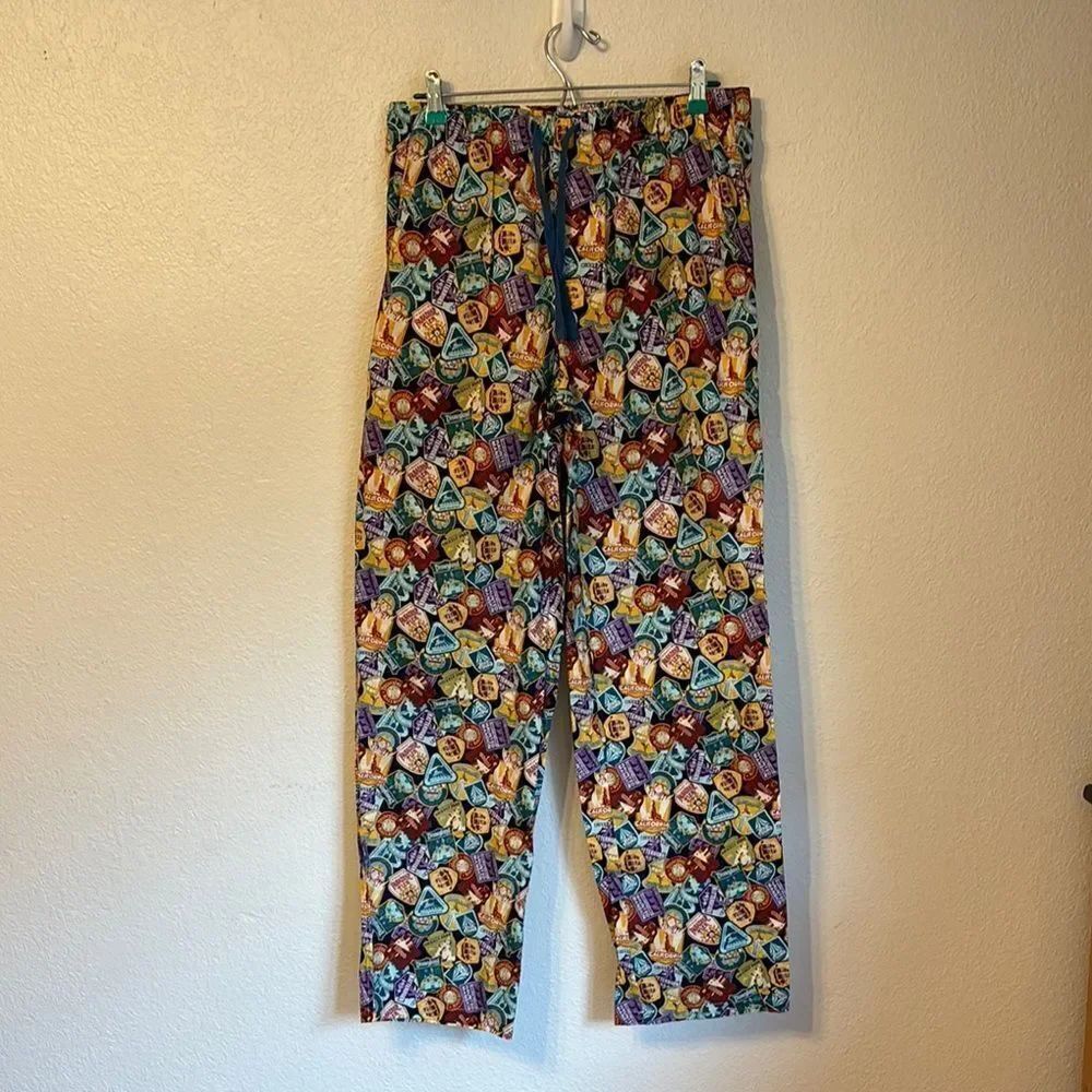 Disney Patch Print Pajama Pants Medium